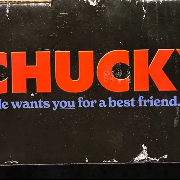 NIB Spencer's Chucky Ceramic Salt & Pepper Shaker Set - Brown and Blonde - Picture 5 of 5